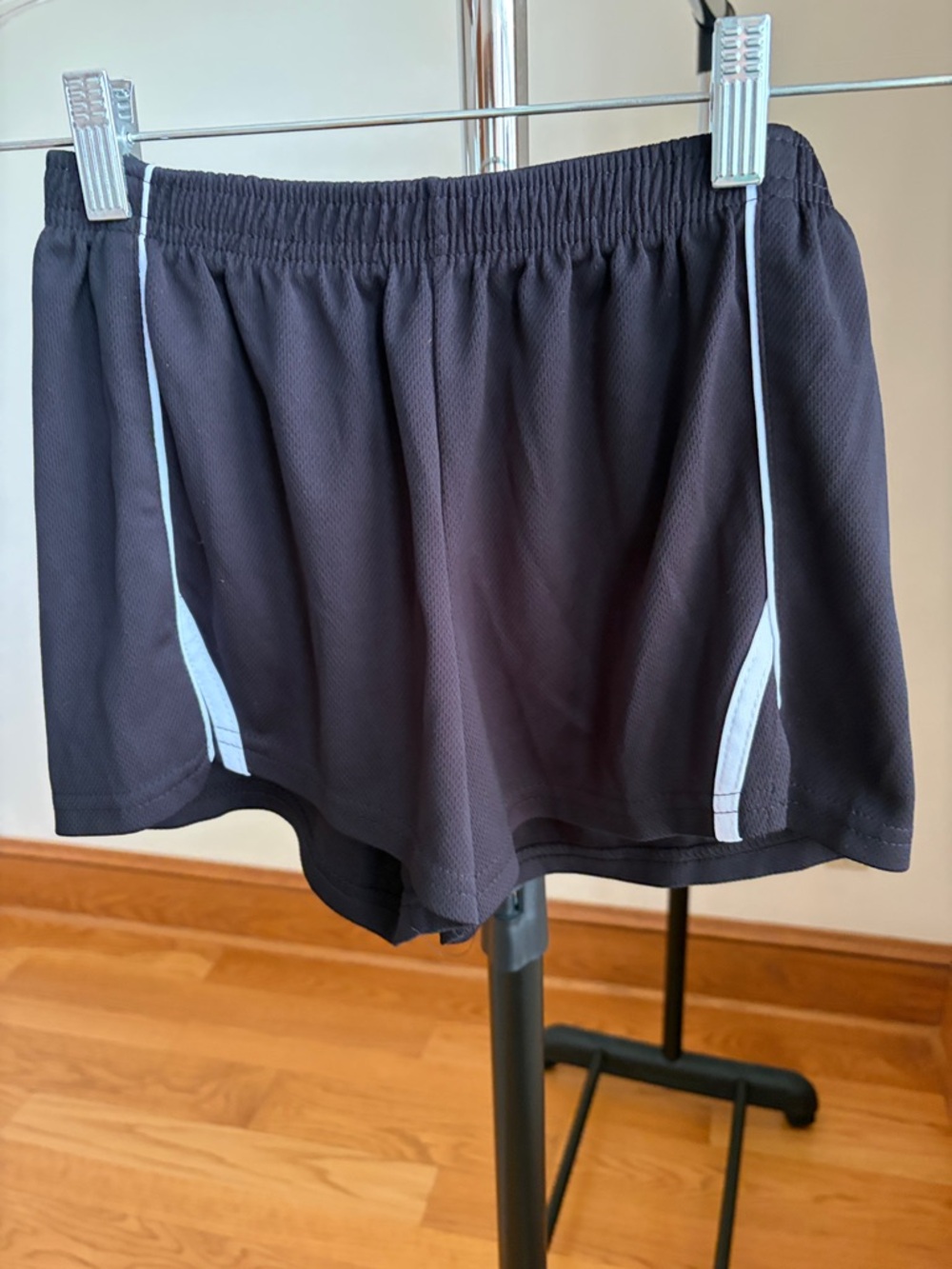 Black Athletic Shorts with white Trim